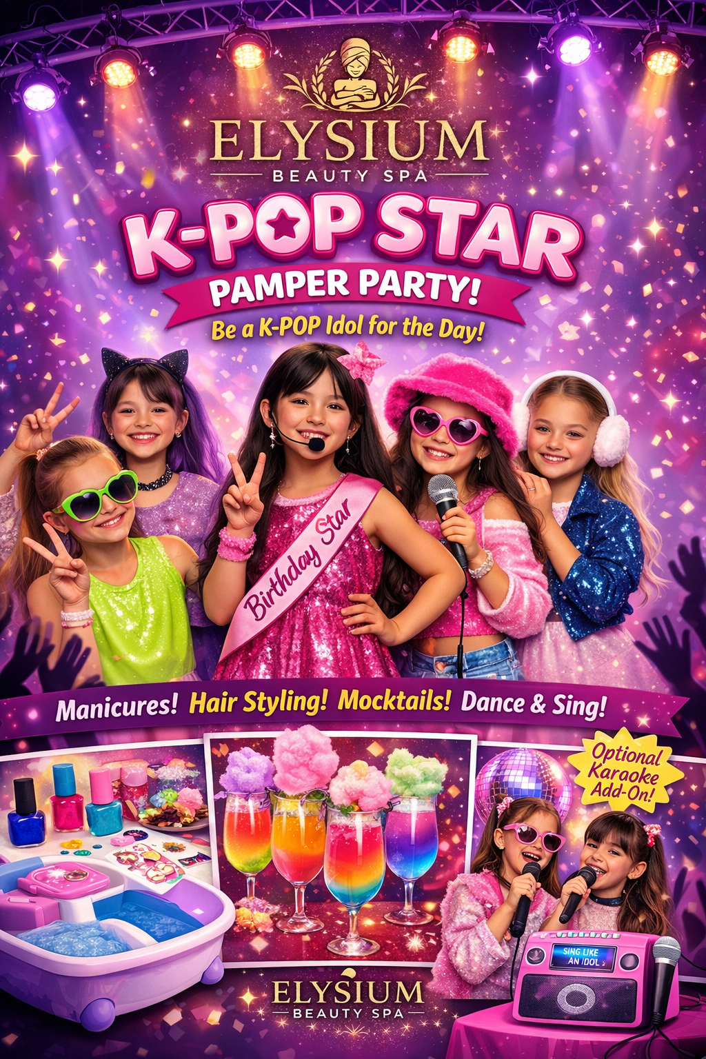 K Pop Star Pamper Party