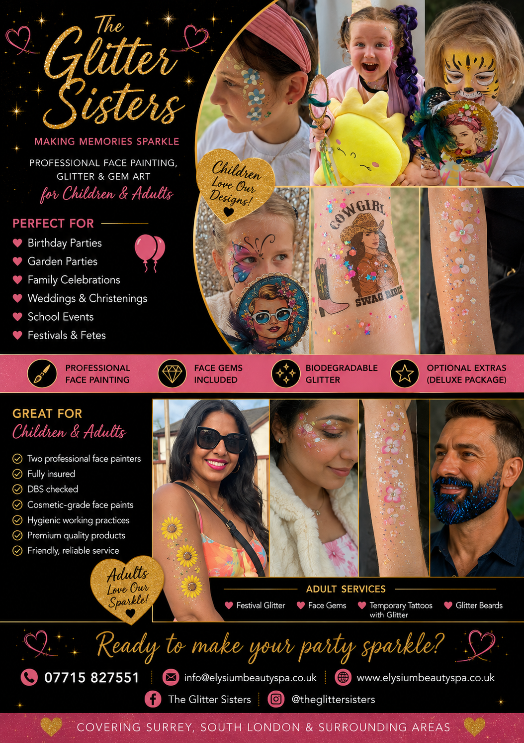 Glitter Gems & Face Art Party